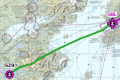 Our Actual Flight Track to Katmai